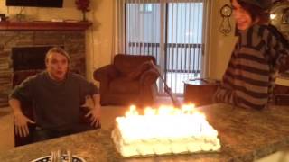 How to blow out 20 candles