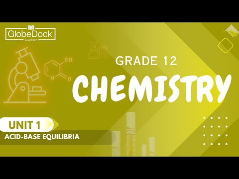 Grade 12 Chemistry Unit 1: The Common ion Effect