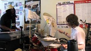 ALPHONSE MOUZON DRUM LESSONS:DRUM STUDENT BOBBY PLAYS A JAZZ WALTZ
