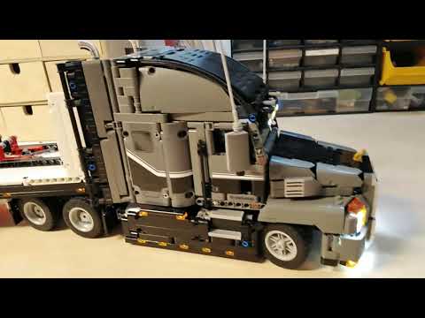 Lego Technik Mack Truck 42078 Flatbed Auflieger mit Licht