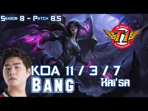 SKT T1 Bang KAI'SA vs EZREAL ADC - Patch 8.5 KR Ranked