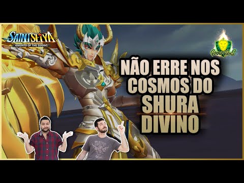 BUILDANDO o MELHOR SET de COSMO para o SHURA DIVINO - Saint Seiya Awakening