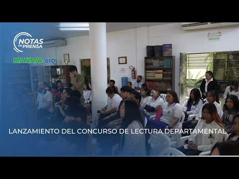 Lanzamiento del Curso de lectura Departamental dirigido a instituciones educativas.