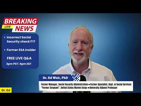 FREE LIVE Social Security Q&A by Former SSA Insider!