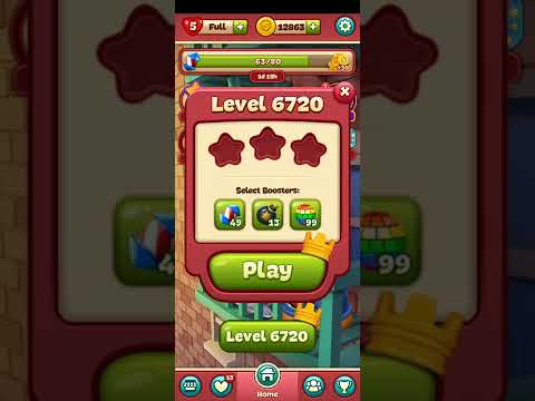 Level 6720 TOON BLAST #nocheats #peak #toonblast