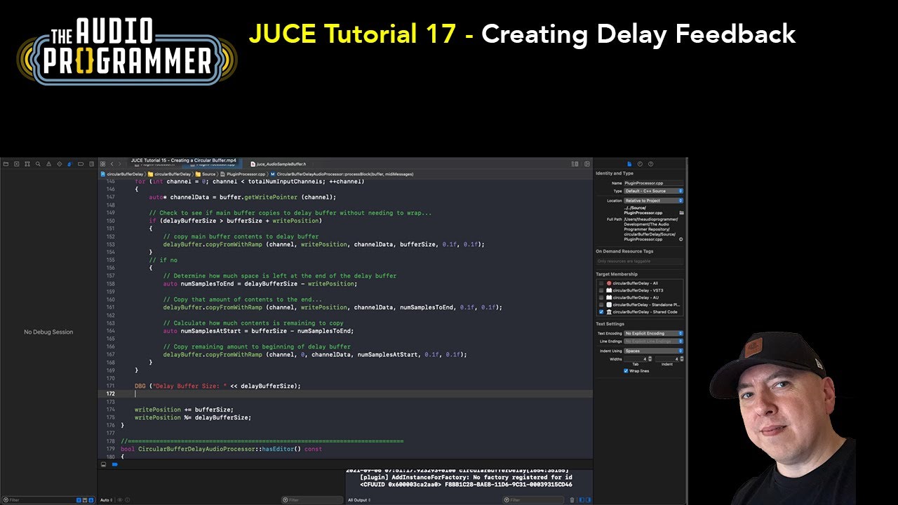 JUCE Tutorial 17 - Creating Delay Feedback