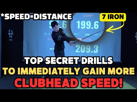 Top 3 drills to increase clubhead speed immediately! Gain effortless distance immediately!