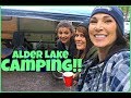CAMPING AT ALDER LAKE! | #MarciandKatDoWA