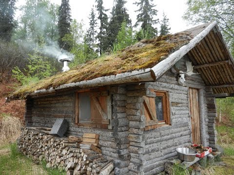 Hütte in nordischer Wildnis Nr 1