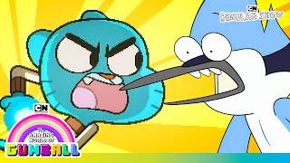 Gumball vs. Regular Show: The epic Video Game Battle! | Gumball | Cartoon Network |