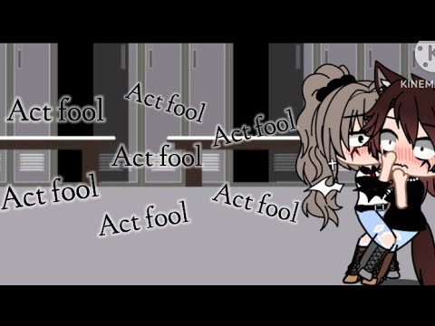 -Gacha Club- Act fool meme 🤭😐🤤😗😏😐🤫😏😐