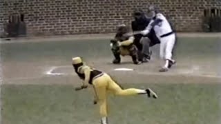 José DeLeón K's Ron Cey on 3 Nasty Pitches (4-21-84)