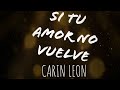 Si Tu Amor No Vuelve - Carin Leon (Letra) (Lyrics)