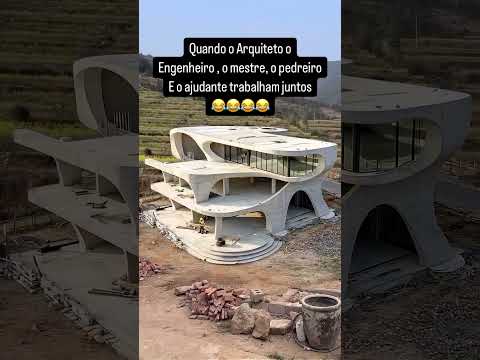 Quando Arquiteto , Engenheiro , Mestre e Pedreiro e Ajudantes Trabalham juntos!   #engenhariacivil