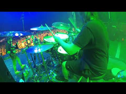 Mike Caputo - Job For A Cowboy - Entombment Of A Machine (live drum cam Blue Ridge Rock Fest 2023)