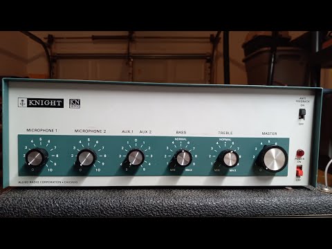 Knight 35 watt PA Guitar Amp Conversion Part 2 Sound Demo