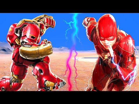 HULKBUSTER VS FLASH 😱 - Ultimate Epic Battle Simulator