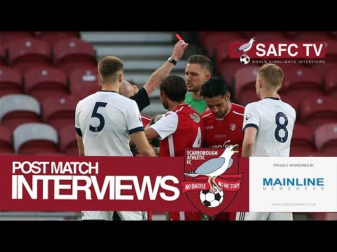 Post Match Interviews: Scarborough Athletic v Middlesbrough U23 - 16/05/2018