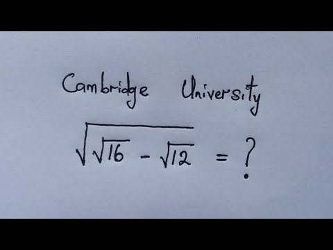 Cambridge University Entrance Exam | Can you solve ?