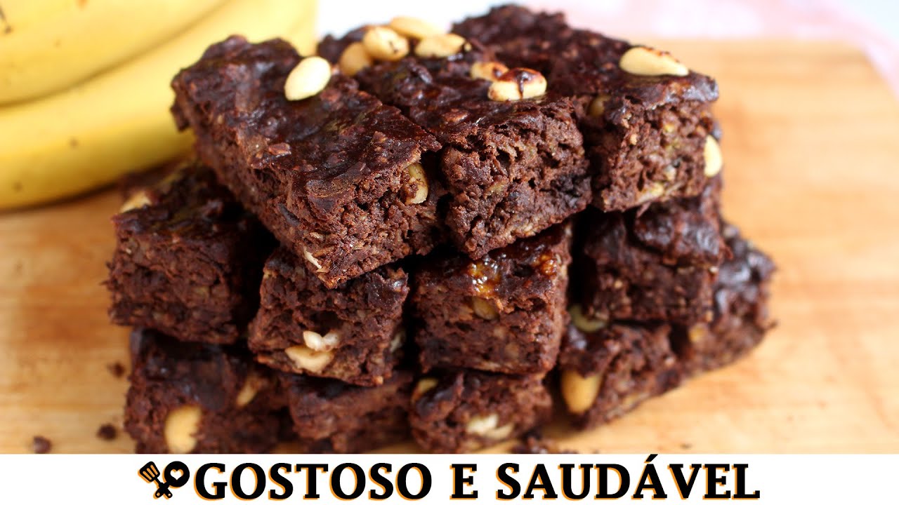 BARRINHA DE BANANA COM CHOCOLATE - RECEITAS QUE AMO