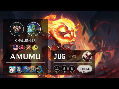 Amumu Jungle vs Lee Sin - NA Challenger Patch 10.4
