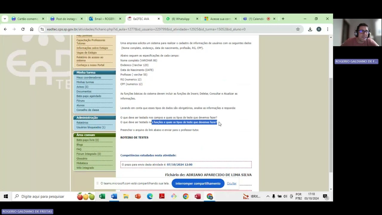 Agenda 09   TI III   Encontro Síncrono 03 10 2024
