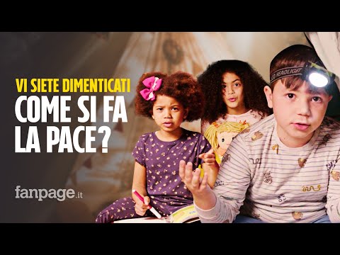“Non è che vi siete dimenticati come si fa la pace?” - la pace spiegata dai bambini