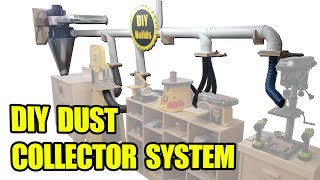 DIY Dust Collector System with Homemade Blast Gates and Automatic Start/Stop Function