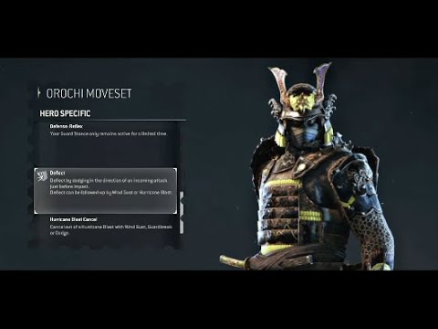 Orochi Next level TRIPLE DEFLECT  { For Honor }