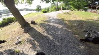 preview picture of video 'Unicycle ride at Franklin Pond'