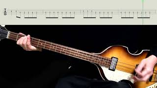 Bass TAB : I&#39;m Happy Just To Dance With You - The Beatles