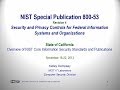 2013 NIST TRAINING PT 4: SP 800-53 - HOSTED BY THE CALIFORNIA INFORMAT ..