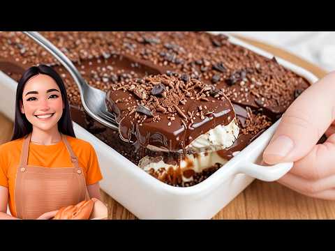 😊The Best Chocolate Dessert! No Bake! Quick and Tasty Recipe!