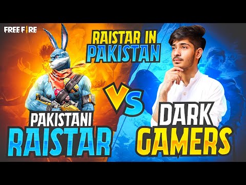 I Defeated Raistar in Pakistani Server | Pakistani Raistar Vs Dark Gamers | Free Fire Pakistan