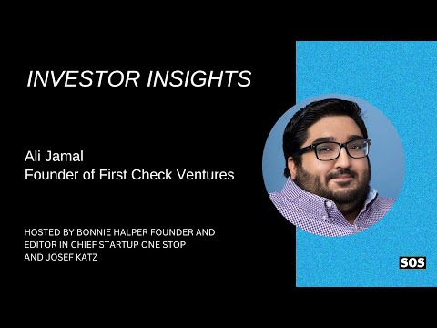 Investor Insights Ali Jamal Founder of First Check Ventures - YouTube