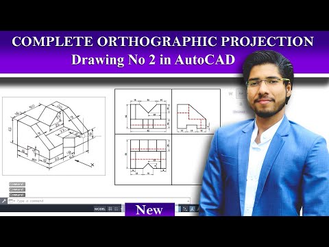 ORTHOGRAPHIC DRAWING No 2 | Basic Drawing in First Angle Projection