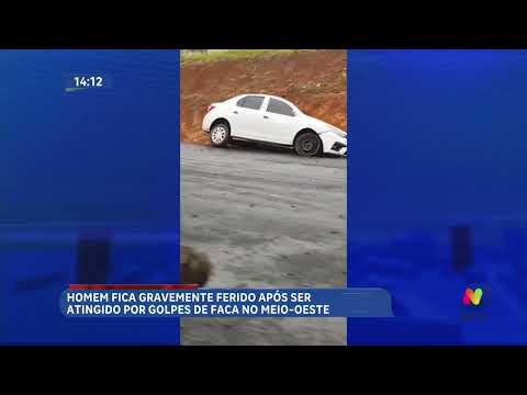 Padrasto fica gravemente ferido após ataque com faca em Fraiburgo