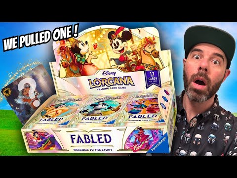 OPENING A DISNEY LORCANA FABLED BOOSTER BOX!