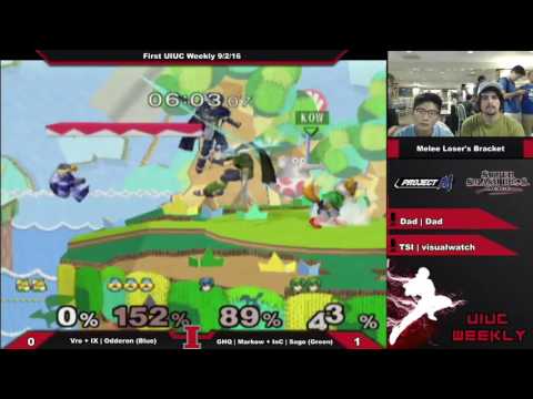 [Smashing Illini Weekly] Vro + Odderon vs. Markow + Sago SSBM Doubles