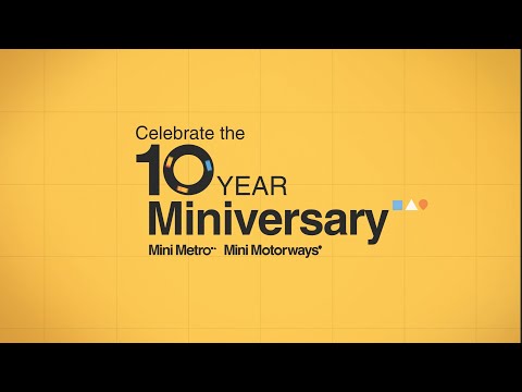 Announcing the Miniversary Update - Mini Metro & Mini Motorways! - YouTube