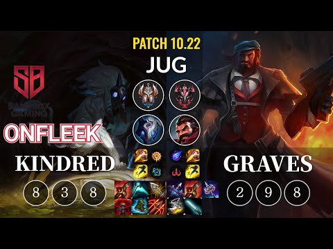 SB OnFleek Kindred vs Graves Jungle - KR Patch 10.22