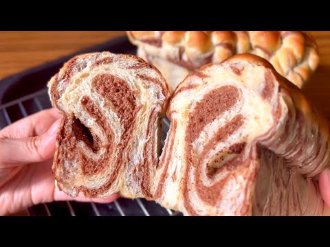 マーブル食パンの完成写真