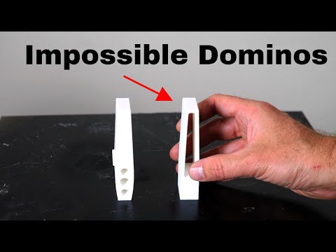 Here's An Impossible Domino That Bounces Back Up After It Falls Over