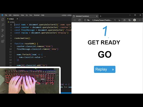 Asmr Programming Animated Countdown Using Html Css And Javascript No Talking