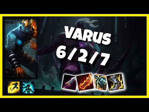 Varus vs Ashe KRAKEN SLAYER BR Challenger BOT (6/2/7) - v10.24