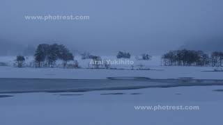 冬の秋元湖