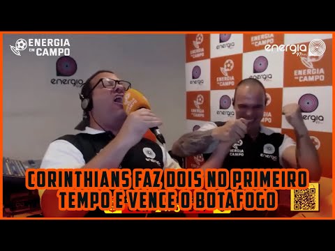 CORINTHIANS FAZ DOIS NO PRIMEIRO TEMPO E VENCE O BOTAFOGO - CONFIRA AS REAÇÕES