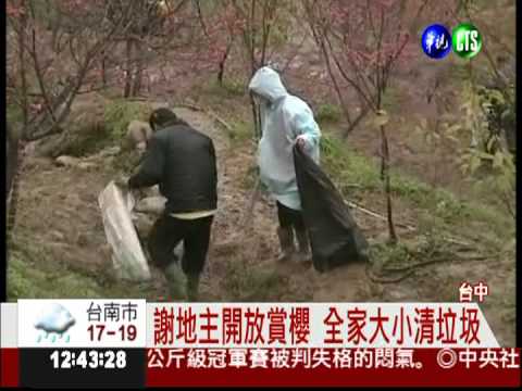 開放賞櫻秘境 2百人淨山答謝