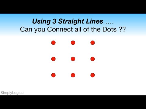 Connect 9 Dots Using 3 Straight Lines || Connecting 9 dots puzzle || Logical Puzzles