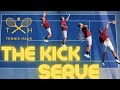 The tennis kick serve technique- Toss to Pronation